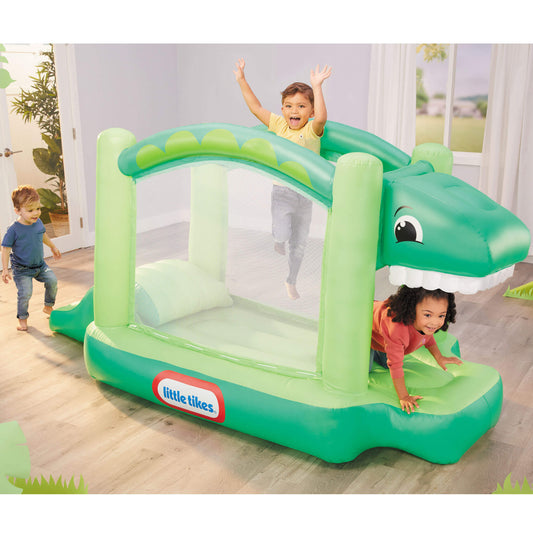Dino Bouncer – Indoor Inflatable Bouncer with Built-In Blower & Mesh Enclosure