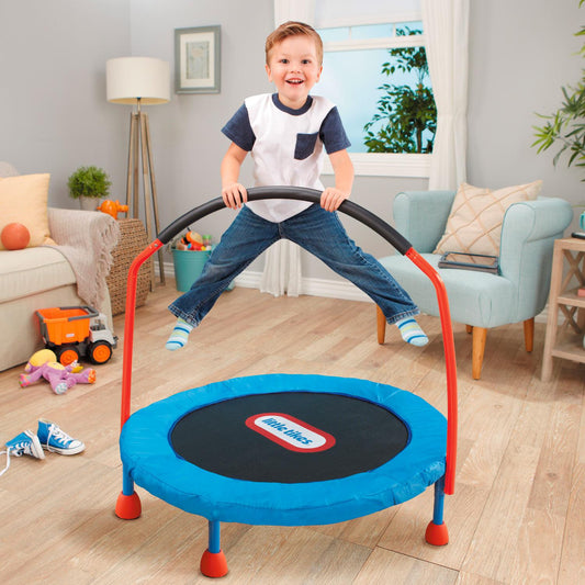 Easy Store 3ft Trampoline – Foldable Indoor Trampoline with Handlebar