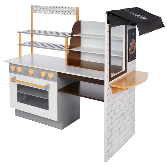 Café & Bakery – Playset with Dual-Sided Roleplay, Realistic Lights & Sounds, and 20+ Accessories