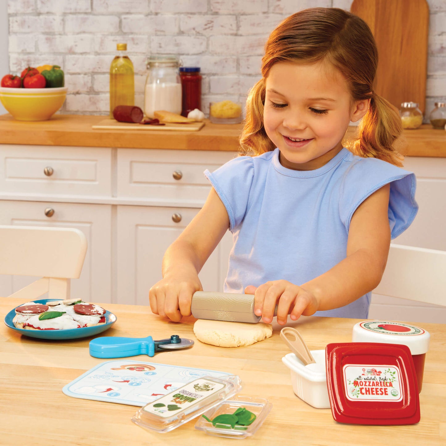 Creative Chefs™  Pizza Kit – Cooking Playset with Light-Up Pizza Oven