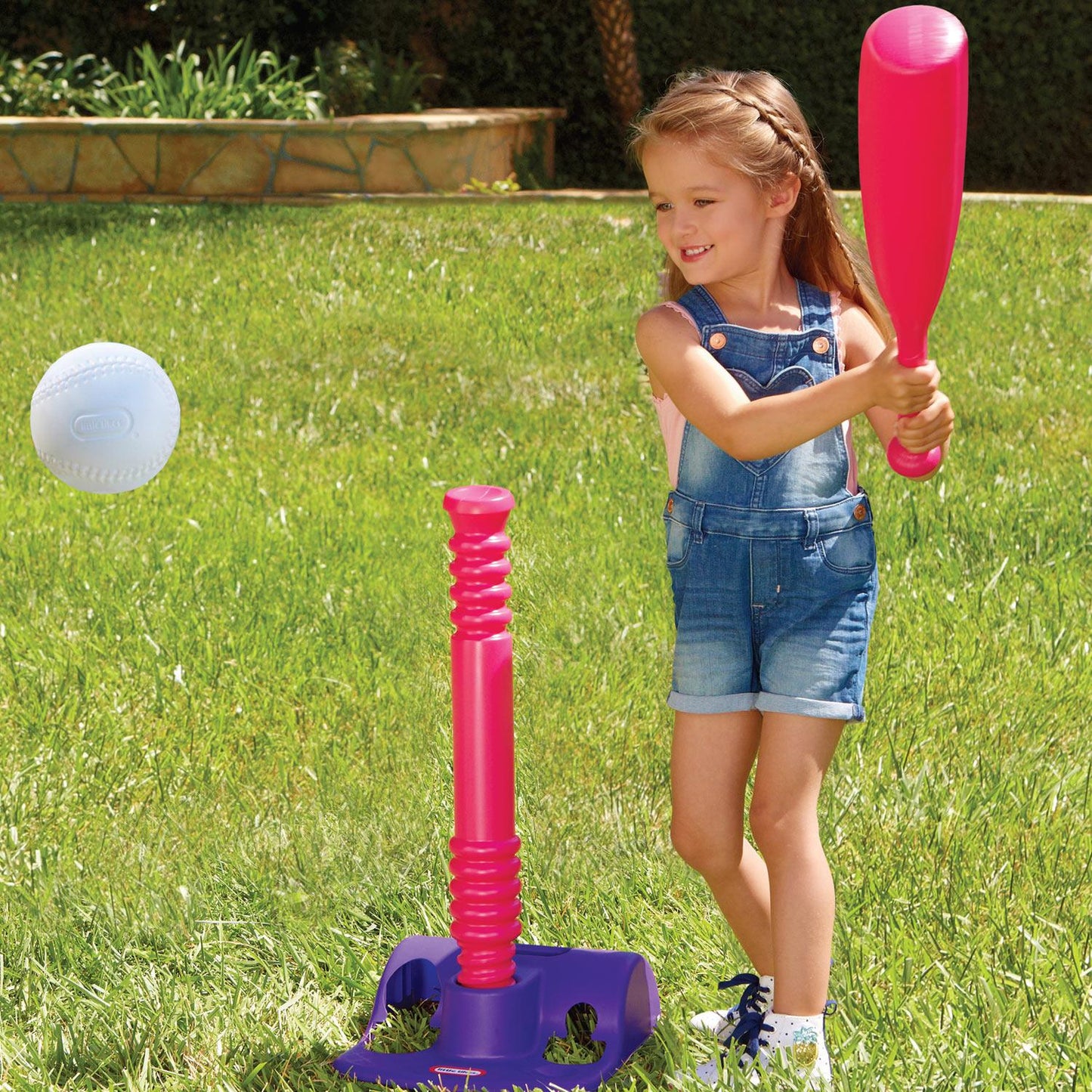 TotSports™ T-Ball Set with 5 Balls-Pink