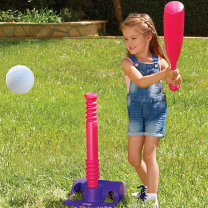 TotSports™ T-Ball Set with 5 Balls-Pink