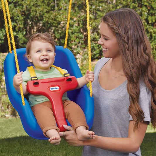 2-in-1 Snug 'n Secure Swing - Blue with T-Bar and Adjustable Straps
