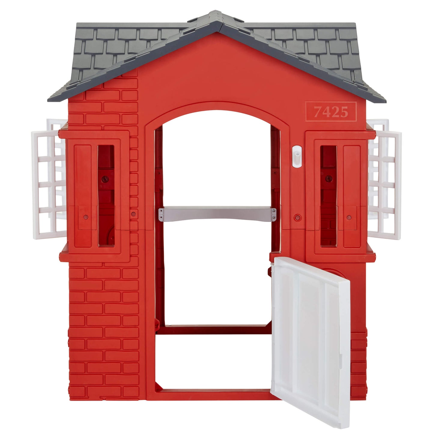 Cape Cottage Playhouse Red – Indoor & Outdoor Playhouse with Working Door and Shutters