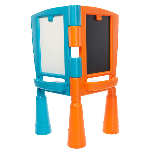 2-in-1 Drawing Table – Multi-Sided Desk with Easel, Chalkboard, & Dry-Erase Board for Arts, Crafts, and Homework