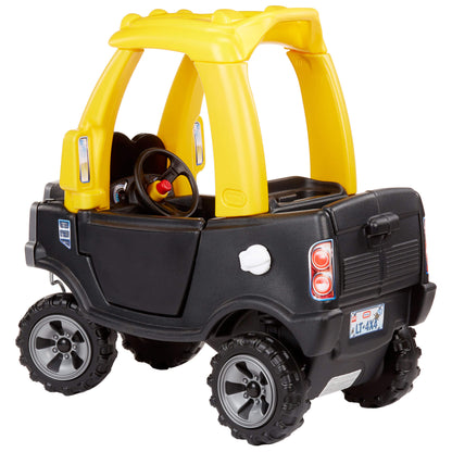 Cozy Truck Ride-On Black – Truck with Working Door, Tailgate & Removable Floorboard